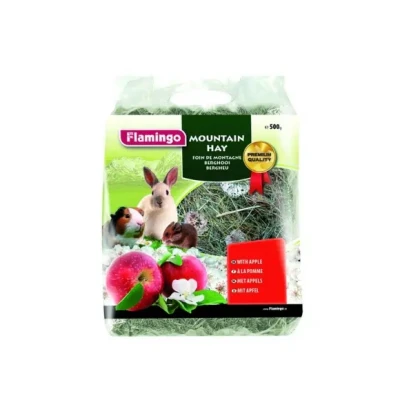 Afbeelding van Flamingo Knaagdiervoer Berghooi Met Appel