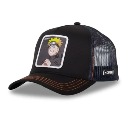 Afbeelding van Capslab Naruto Shippuden Ripstop Zwart Verstelbare Truckerpet
