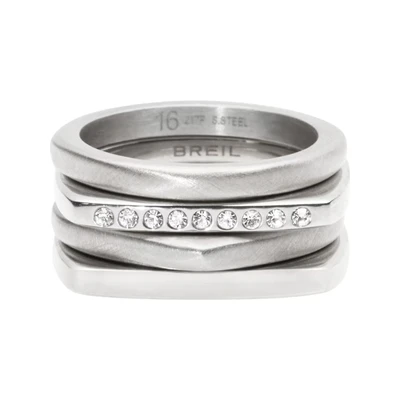 Afbeelding van Breil Ring zilver / transparant