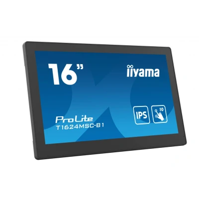 Afbeelding van Iiyama ProLite T1624MSC B1 Touchscreen monitor Energielabel: E (A G) 39.6 cm (15.6 inch) 1920 x 1080 Pixel 16:9 25 ms HDMI IPS LCD