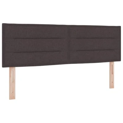 Afbeelding van vidaXL Hoofdbord Set van 2 Donkerbruin Houten frame 160 x 7 78 cm