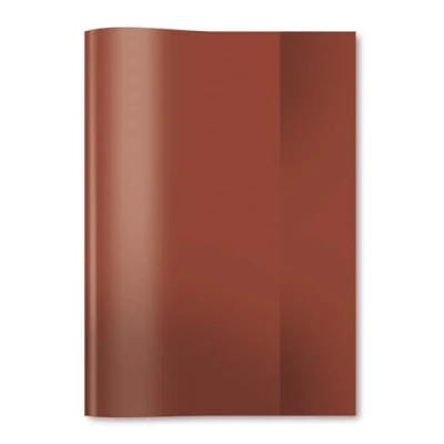 Afbeelding van HERMA 7487 notitieboekomslagen, A5, transparant bruin, 25 stuks, mappen van duurzame en afwasbare polypropyleenfolie, transparante set voor schoolschriften, gekleurd