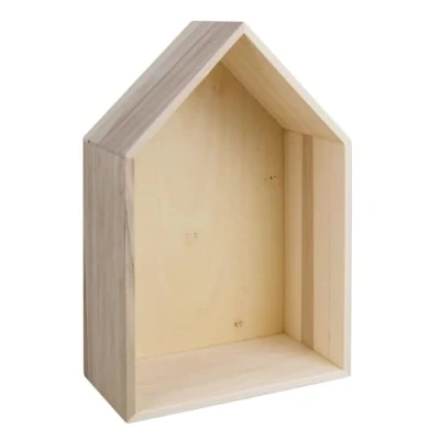 Afbeelding van Rayher houten frame huis, FSC gecertificeerd, 24 x 16 8 cm, met hanger, objectlijst, beige, 62594000