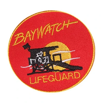 Afbeelding van Baywatch opstrijkbare patch naaien geborduurde patch/badge voor kleding shirts jeans etc