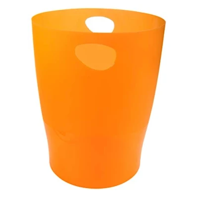 Afbeelding van Exacompta Ref. 45352D prullenbak met handgrepen ECOBIN grote inhoud 15 liter afmetingen 26,3 x 33,5 cm