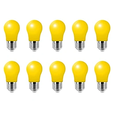 Afbeelding van HUAMu 10 stuks E27 schroeffitting 3 W LED gloeilamp lamp geel voor vakantie party decoratie, thuislicht, nachtlicht lantaarns