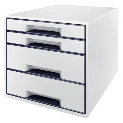 Afbeelding van Ladenblok Leitz WOW 4 laden wit/grijs