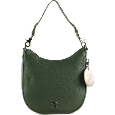 Afbeelding van MANDARINA DUCK Leren Schoudertas Mellow Leather Hobo Loden Groen