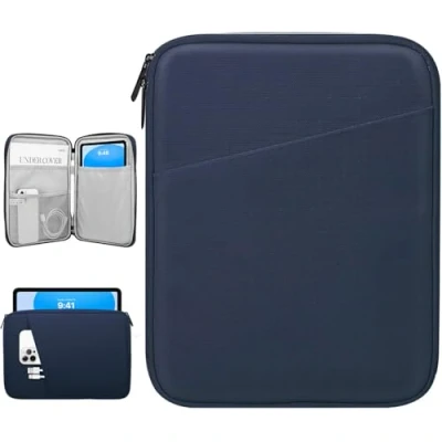Afbeelding van Dadanism 9 11 inch tablethoes voor iPad Air 2024, 9/8/7e generatie 10,2, Pro M4 M2 2024 2018, 5/4 10,9, 10e Galaxy Tab A8/A9+/S9 FE, indigo