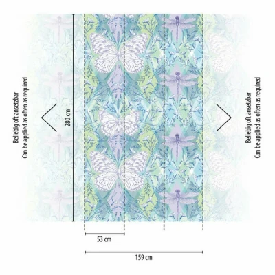 Afbeelding van AS Creation The Wall Travel Styles Multicolor 39204 1 392041 Multicolour / Groen