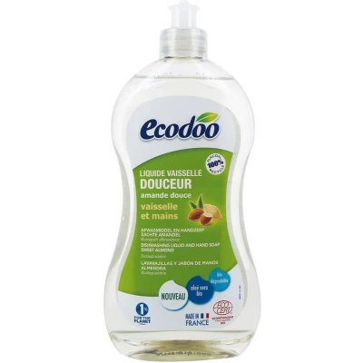 Afbeelding van Ecodoo Afwasmiddel en handzeep zacht 2 in 1 amandel 500 ml