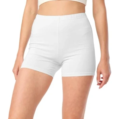 Afbeelding van Merry Style MS MS10 392 LE Dames Leggings Sport Vrijetijdsbroek Hotpants Shorts Boxershorts Kort Katoen Wit S