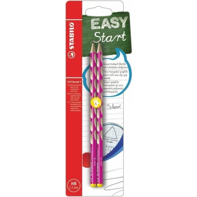 Afbeelding van STABILO EASYgraph S HB roze L 2 stuks