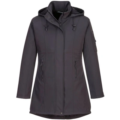 Afbeelding van Carla Softshell Jack maat Large, Charcoal