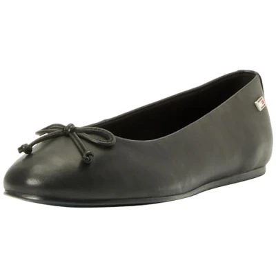 Afbeelding van Tommy Hilfiger Essential Ballerina&#039;s, Dames, Maat: 36, Black Leer