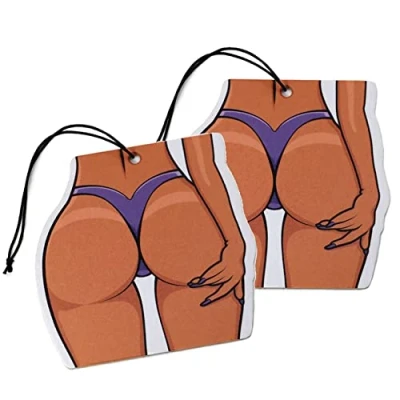 Afbeelding van Set van 2 tuning luchtverfrissers geurboom voor de auto Air Freshener design geurhanger (2 x booty)