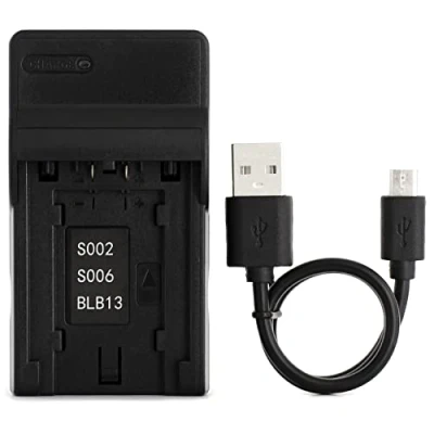 Afbeelding van CGA S002 USB Oplader voor Panasonic Lumix DMC FZ1, FZ10, FZ15, FZ18, FZ2, FZ20, FZ28, FZ3, FZ30, FZ35, FZ38, FZ4, FZ5, FZ50, FZ7 Camera en Meer