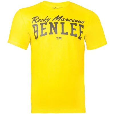 Afbeelding van Benlee Normale Passform LOGO Tshirt print, Heren, Maat: Large, Warm yellow