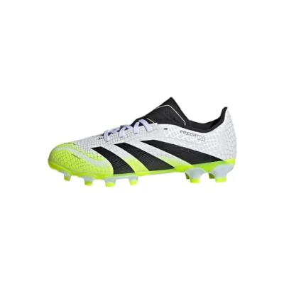 Afbeelding van adidas Performance Predator League Unisex Voetbalschoenen met Kunststof noppen voor kinderen, Maat: 30, White/core black/lucid lemon