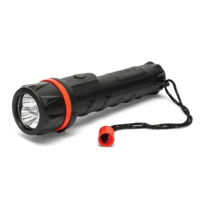Afbeelding van Velamp rubberen zaklamp LED 2 AA