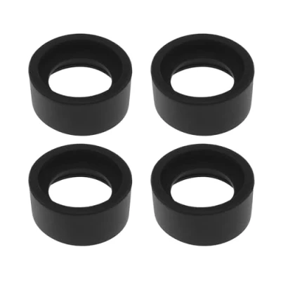 Afbeelding van 4 Stks 2 Paar 32 36mm Oculair Cover Verrekijker Oogbekers Guard Cups Stereo Microscoop Accessoire voor Microscoop, Zacht Rubber, Platte Hoek