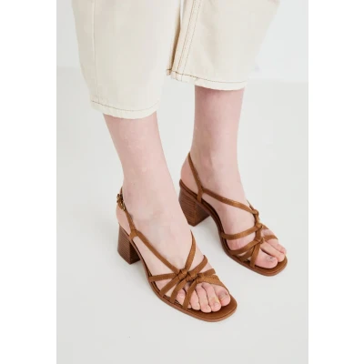 Afbeelding van Pepe Jeans ZOWI Sandalen, Dames, Maat: 36, Caramel beige Polyester
