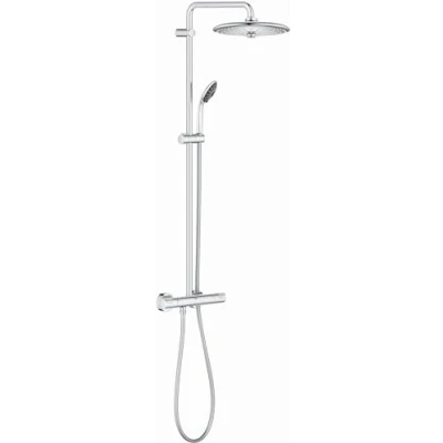 Afbeelding van Grohe Euphoria System 260 Douchesysteem met thermostaatbatterij voor wandmontage chroom, douche armatuurset