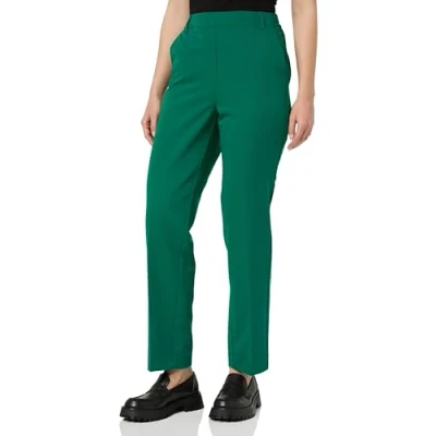 Afbeelding van Kaffe high waist relaxed pantalon Kasakura donkergroen