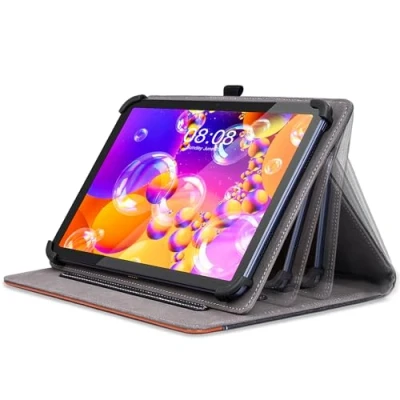 Afbeelding van DLveer Universele hoes voor HotLight tablet, 10 inch / Lville tablet/Fullant tablet/Jikocxn tablet/Sgin/TPZ/Freeski multi viewing hoek, PU lederen beschermhoes tablet van 11 inch,