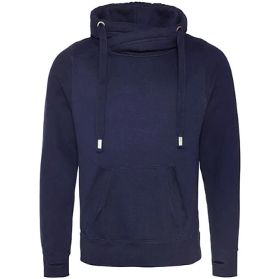 Afbeelding van Just Hoods Cross Neck Hoodie JH021 Oxford Navy