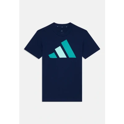 Afbeelding van adidas Performance Essentials Junior Unisex Tshirt print voor kinderen, Maat: 128, Dark blue/pure teal/halo mint