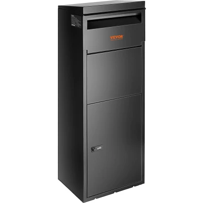 Afbeelding van VEVOR Pakketbox 35,5x29,5x105,5cm Stalen Palletbox 50kg Brievenbus Postbox XXL met wachtwoordvergrendeling Binnenste scharnier Anti diefstal inwerpopening voor pakketten brieven etc.