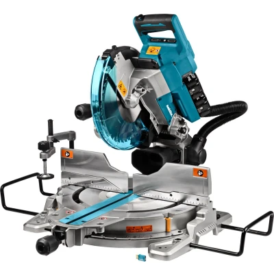 Afbeelding van Makita DLS111PT2U 2x18 V Radiaal afkortzaag 260 mm 2x5,0 ah, duo snellader, aws zender, in doos