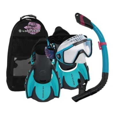 Afbeelding van US Divers Avila 2.0 Paradise snorkelen, uniseks, volwassenen, zwart en blauw, M