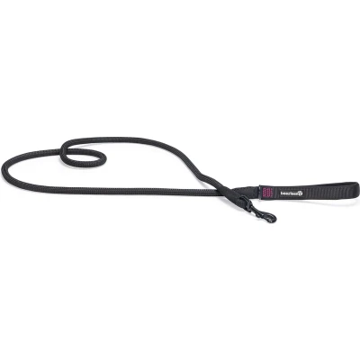 Afbeelding van Beeztees Premium Parinca Hondenriem Rond Nylon Zwart 180x1,2 cm