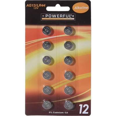 Afbeelding van Premium Knoopcel Batterijen AG13/LR44 12 Stuks
