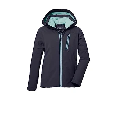 Afbeelding van killtec Meisjes Functionele jas met capuchon/winterjas is waterdicht KOW 169 GRLS JCKT, black blue, 140, 40926 000