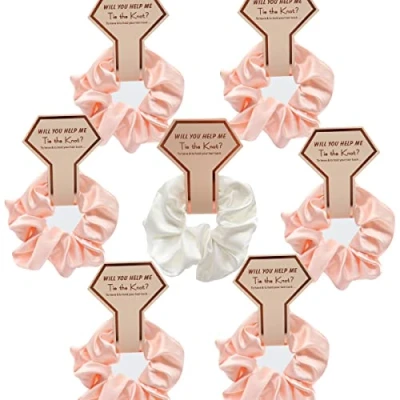 Afbeelding van ZOOMPIL satijnen bruid haar tie zijden dikke darm haarband bruidsmeisje stropdas bruiloft modieuze katoenen heden feestaccessoires decoratie voor