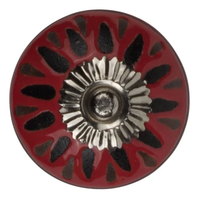Afbeelding van Good in Style Meubelknop 40mm rood / zwart