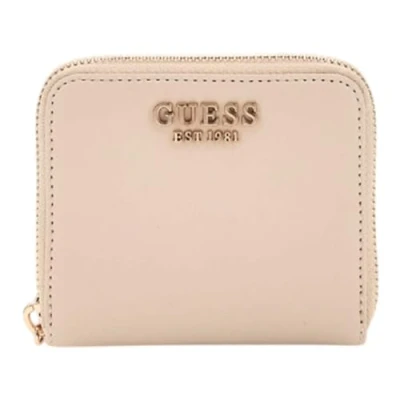 Afbeelding van GUESS Portemonnee Laurel SLG Small Zip Around Wallet Bone Crème