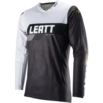 Afbeelding van Leatt 5.5 Ultraweld Contrast Motorcross jersey, grijs wit, afmeting S voor man