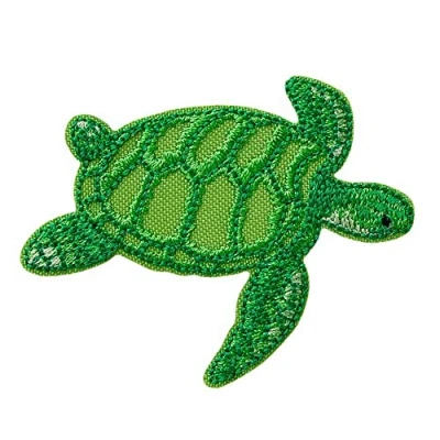 Afbeelding van Mono Quick RECYCLPATCH applicaties, strijkplaatje, van gerecyclede PET flessen Think Green (14123 schildpad)