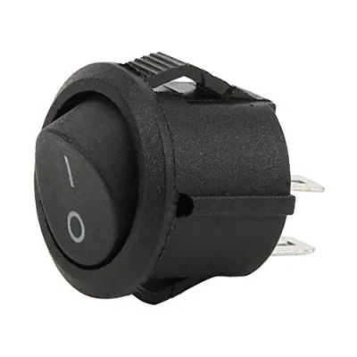 Afbeelding van 20 delige tuimelschakelaar AAN/uit schakelaar, kleine ronde, 2 pins positie Schakelaar Standen 250v Ronde Dubbelpolige
