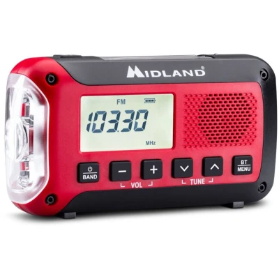 Afbeelding van Midland ER250 BT noodradio met bluetooth, powerbank, radio en bluetooth luidspreker: onmisbaar voor ervaringen, perfect avonturen