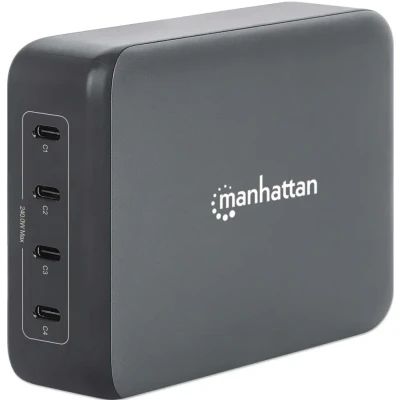 Afbeelding van MANHATTAN 4 Port GaN USB Power Delivery Laadstation 240W