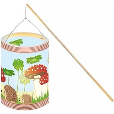 Afbeelding van Ursus 6870000 Lantaarns knutselset, gelukspot, ca. 20 x 15,3 cm, van transparant papier, set voor het maken zelfgemaakte lantaarns, ideaal lantaarnloop
