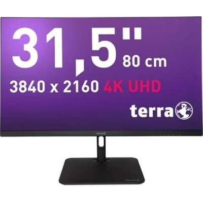 Afbeelding van Terra 3295W LCD monitor Energielabel F (A G) 80 cm (31.5 inch) 3840 x 2160 Pixel 16:9 5 ms HDMI, DisplayPort, Hoofdtelefoonaansluiting, USB C, RJ45 IPS