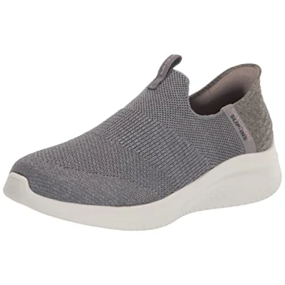 Afbeelding van Skechers Ultra Flex 3.0 Smooth Step Sneakers voor dames, grijs, 36 EU, EU Breed
