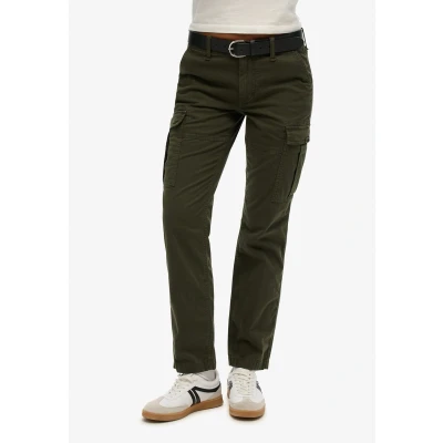 Afbeelding van Superdry Vrouwen Slimfit Cargobroek met Middelhoge Taille Groen Grootte: 30/32