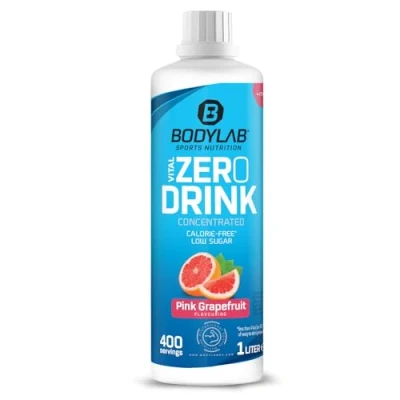 Afbeelding van Bodylab24 Vital zero Drink Concentrated Pompelmoes 1000ml, drinkconcentraat suikervrij, siroop, met vitaminen en l carnitine, sportdrank weinig calorieën